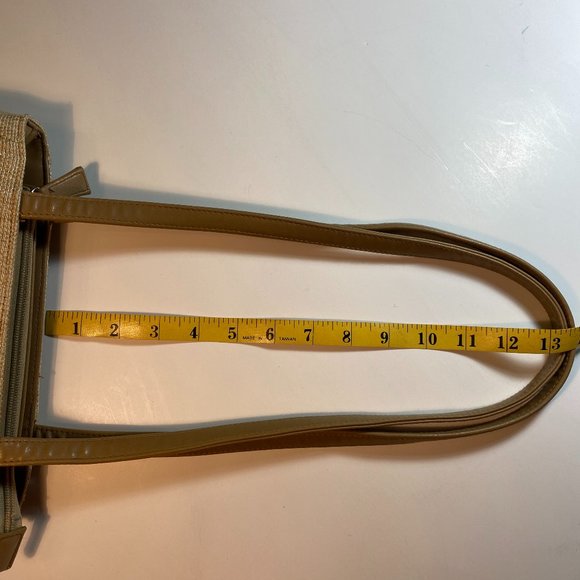 Frankie & Johnnie Tan & Cream Woven Shoulder Bag - Picture 6 of 6